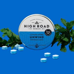 High Road - Unwind Peppermint THC Mints - 100mg