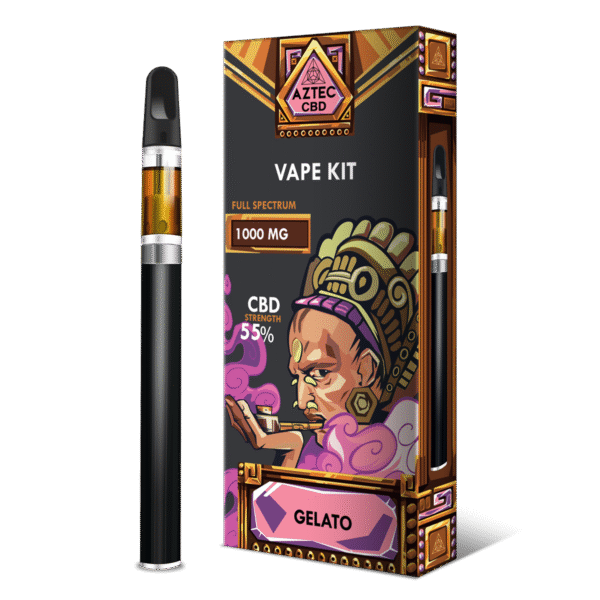 Aztec 1000mg Full Spectrum CBD Disposable Weed Pen - Gelato