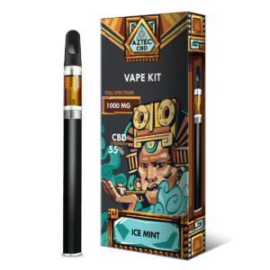 Aztec 1000mg Full Spectrum CBD Disposable Weed Pen - Ice Mint
