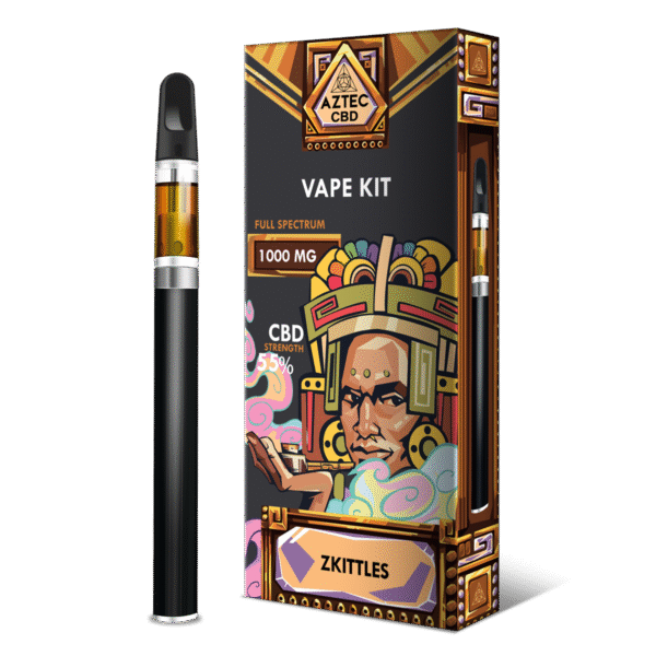 Aztec 1000mg Full Spectrum CBD Disposable Weed Pen - Zkittles