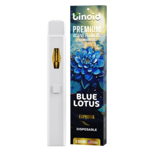 Binoid Premium Active Flowers + Cannabinoids 3000mg Disposable Weed Pen - Blue Lotus
