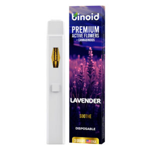 Binoid Premium Active Flowers + Cannabinoids 3000mg THC Disposable Weed Pen - Lavender