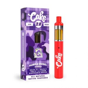 Cake 2000mg Delta 8 THC Disposable Weed Pen - Purple Diesel