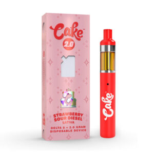 Cake 2000mg Delta 8 THC Disposable Weed Pen - Strawberry Sour Diesel