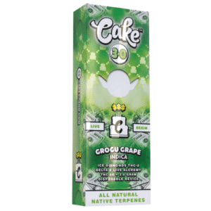 Cake 3000mg Live Resin THC Disposable Weed Pen - Grogu Grape