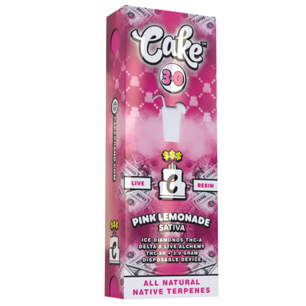 Cake 3000mg Live Resin THC Disposable Weed Pen - Pink Lemonade