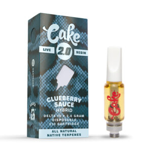 Cake - Live Resin 2gram 510 Vape Cartridge - Glueberry Sauce