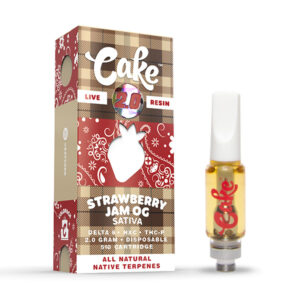 Cake - Live Resin 2gram 510 Vape Cartridge - Strawberry Jam OG