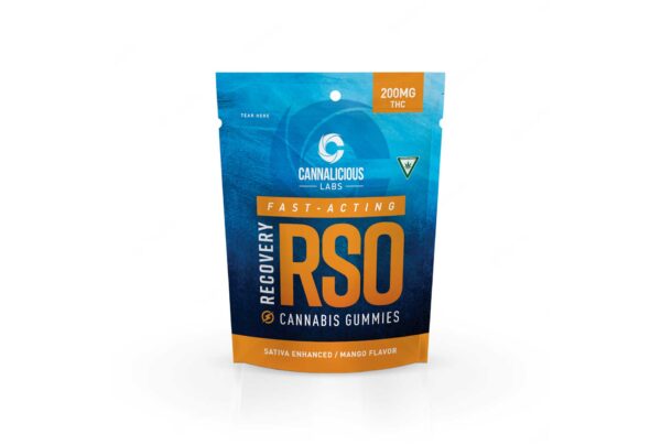 Cannalicious - 200mg High Dose RSO Gummies - Mango