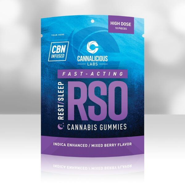 Cannalicious 200mg High Dose RSO Gummies - Mixed Berry
