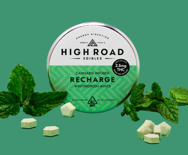 High Road - Recharge Wintergreen THC Mints - 100mg