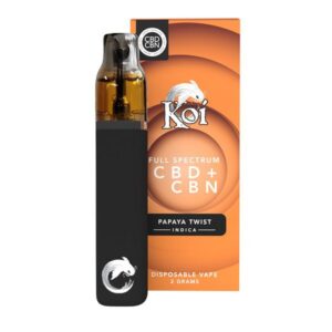 Koi - 2000mg Full Spectrum CBD + CBN Disposable Weed Pen - Papaya Twist