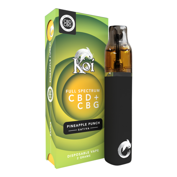 Koi - 2000mg Full Spectrum CBD + CBN Disposable Weed Pen - Pineapple Punch