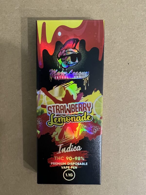 Major League Extractions 1100mg THC Disposable Weed Pen - Strawberry Lemonade