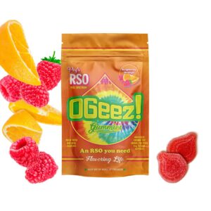 OGEEZ Full Spectrum RSO Gummies 1000mg - Raspberry Orange
