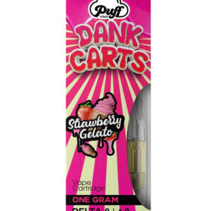 Puff Xtrax X Dank 1gram 510 Delta 8 Weed Cart - Strawberry Gelato