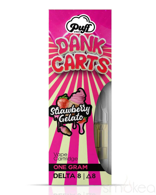 Puff Xtrax X Dank 1gram 510 Delta 8 Weed Cart - Strawberry Gelato