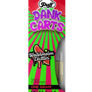 Puff Xtrax X Dank 1gram 510 Delta 8 Weed Cart - Watermelon Zkittles