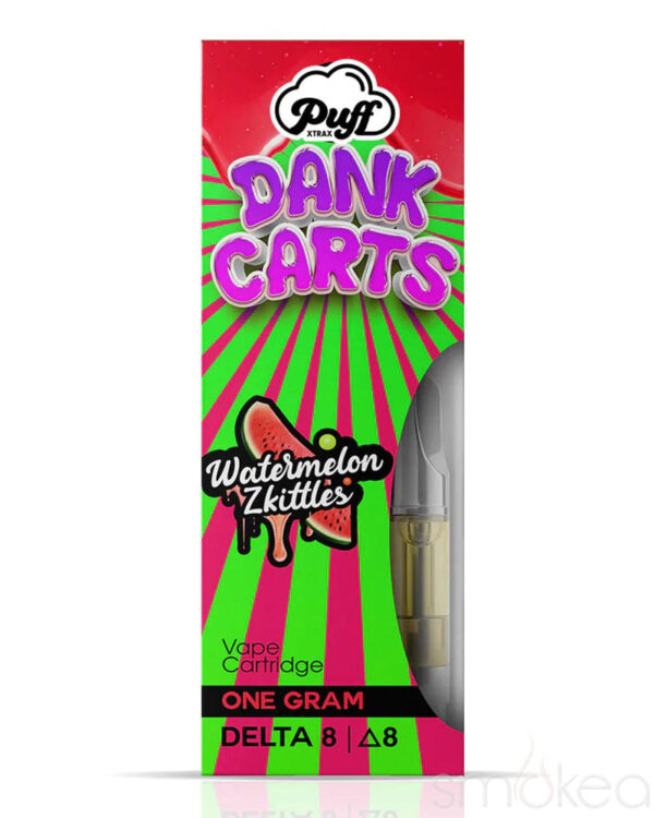 Puff Xtrax X Dank 1gram 510 Delta 8 Weed Cart - Watermelon Zkittles