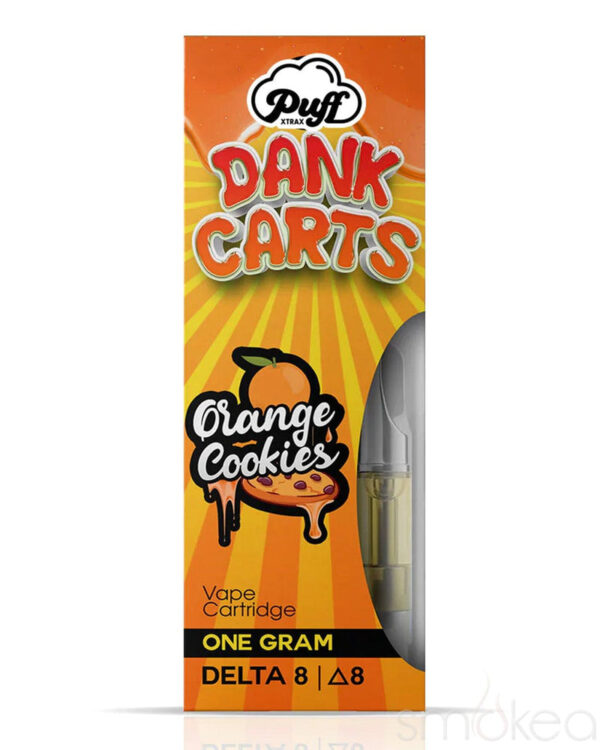 Puff Xtrax X Dank 1gram Delta 8 Weed Cart - Orange Cookies