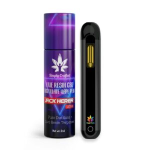 Simply Crafted - 2000mg Live Resin CBD Disposable Weed Pen - Jack Herer