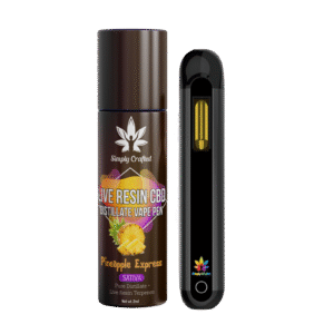 Simply Crafted - 2000mg Live Resin CBD Disposable Weed Pen - Pineapple Express