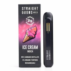 Straight Goods 2000mg THC Disposable Weed Pen - Ice Cream