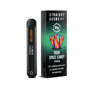 Straight Goods 2000mg THC Disposable Weed Pen - Sour Space Candy