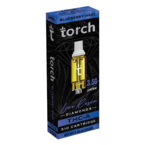 Torch - Live Resin Diamonds THC-A 510 Vape Cartridge - Blueberry Haze