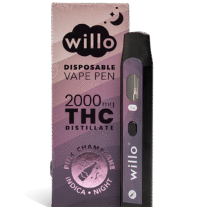Willo 2000mg Disposable Weed Pen - Pink Champagne