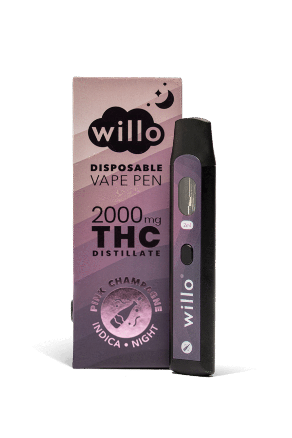 Willo 2000mg Disposable Weed Pen - Pink Champagne